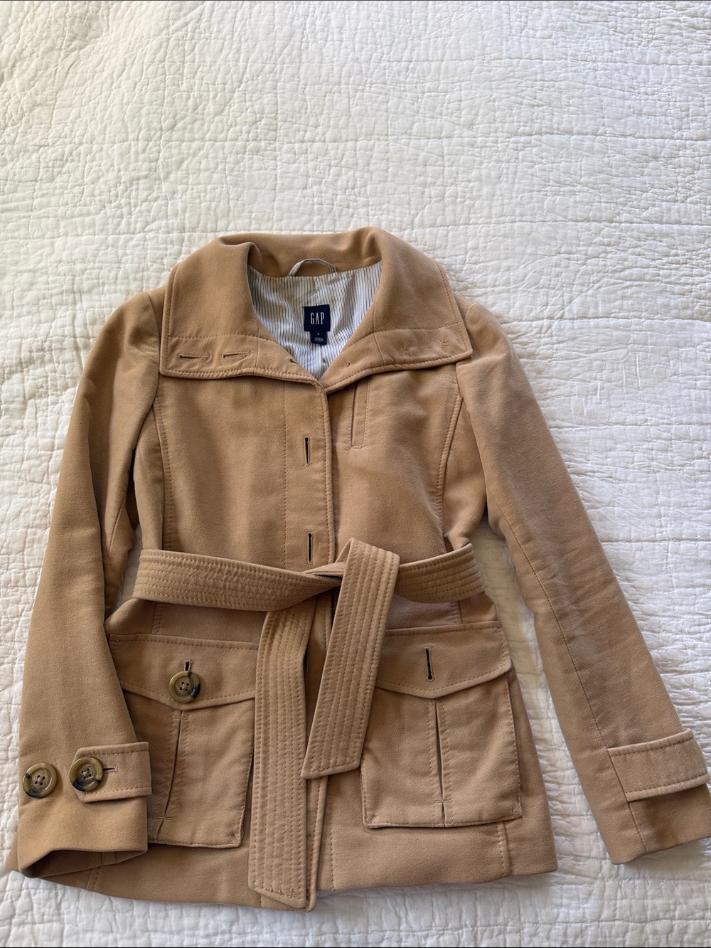 GAP Tan Belted Trench Jacket